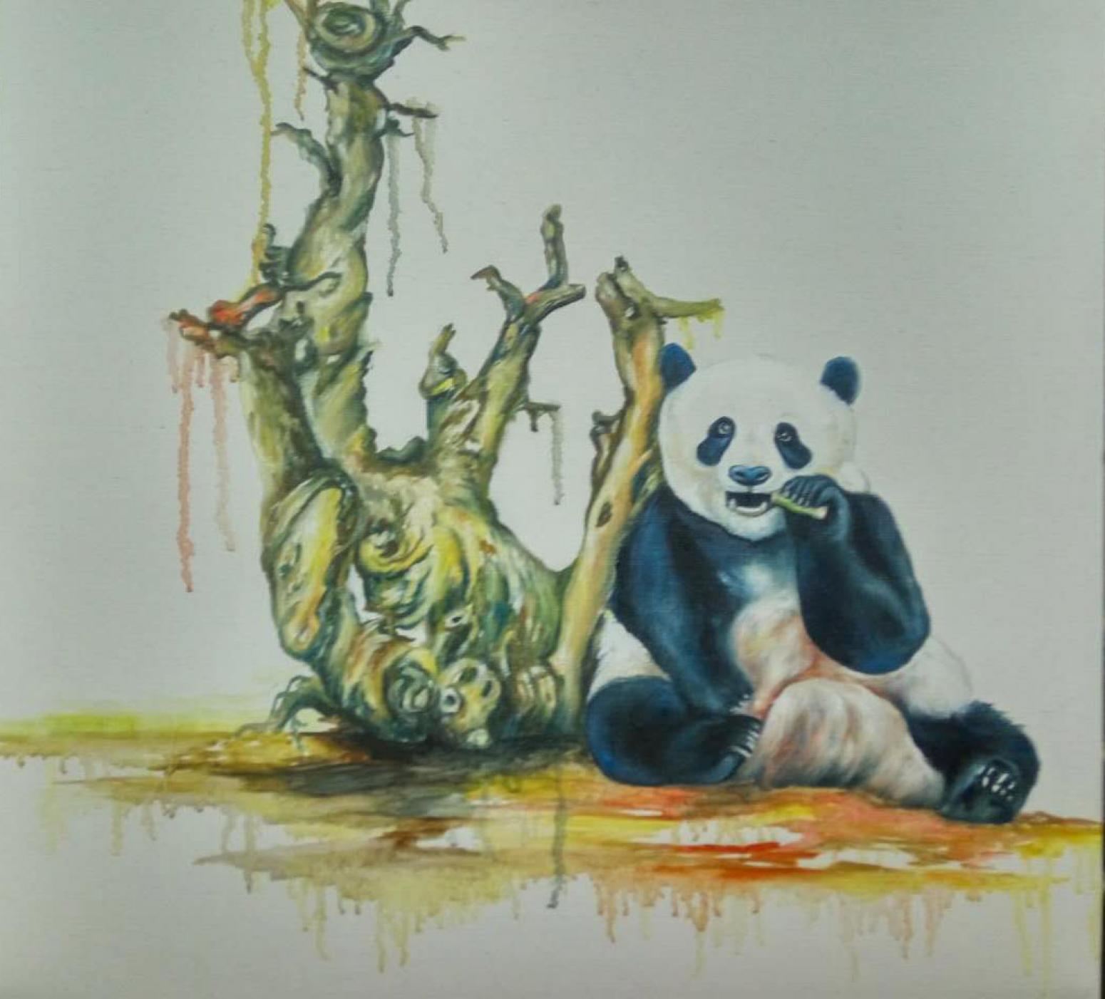 兰笑凤油画作品《【国宝之宝】作者兰笑凤》【图0】