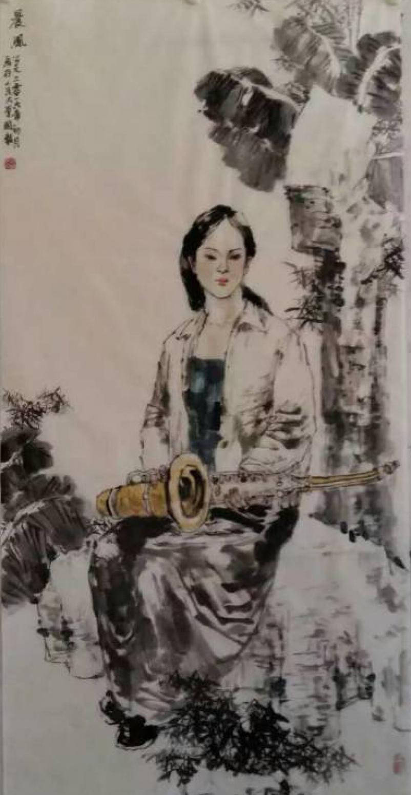 赵国毅国画作品《【人物2】作者赵国毅》【图0】