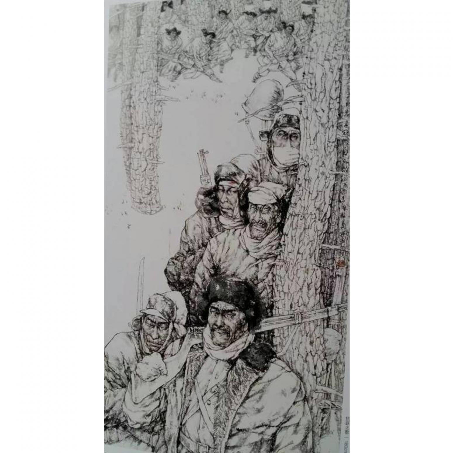 赵国毅国画作品《【人物3】作者赵国毅》