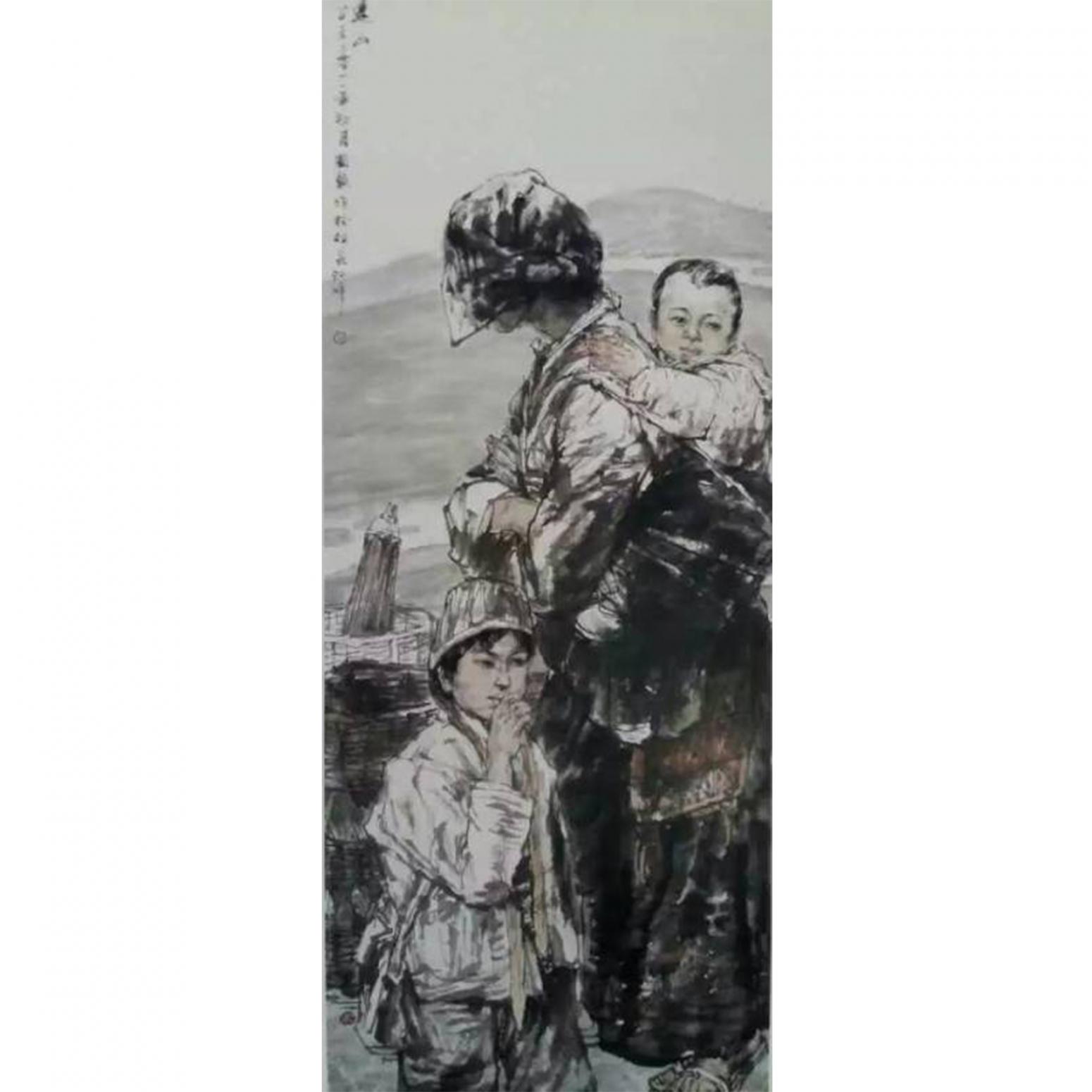 赵国毅国画作品《【人物4】作者赵国毅》