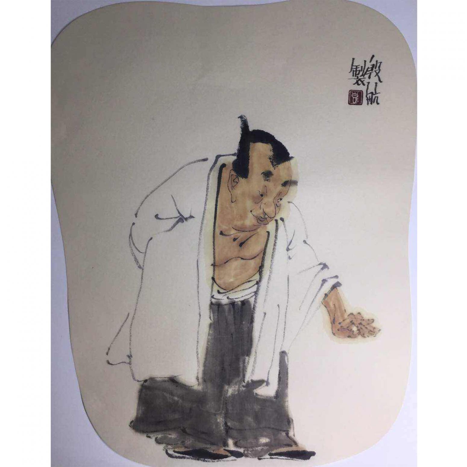 彭航国画作品《【人物1】作者彭航》