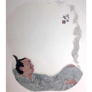 艺术品图片：艺术家彭航国画作品名称《【人物2】作者彭航》价格1440.00 元