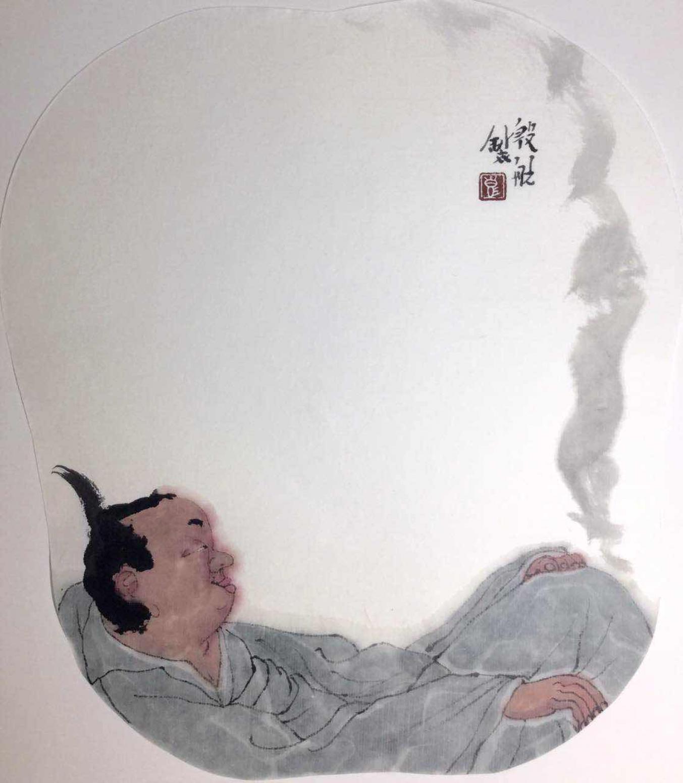 彭航国画作品《【人物2】作者彭航》【图0】