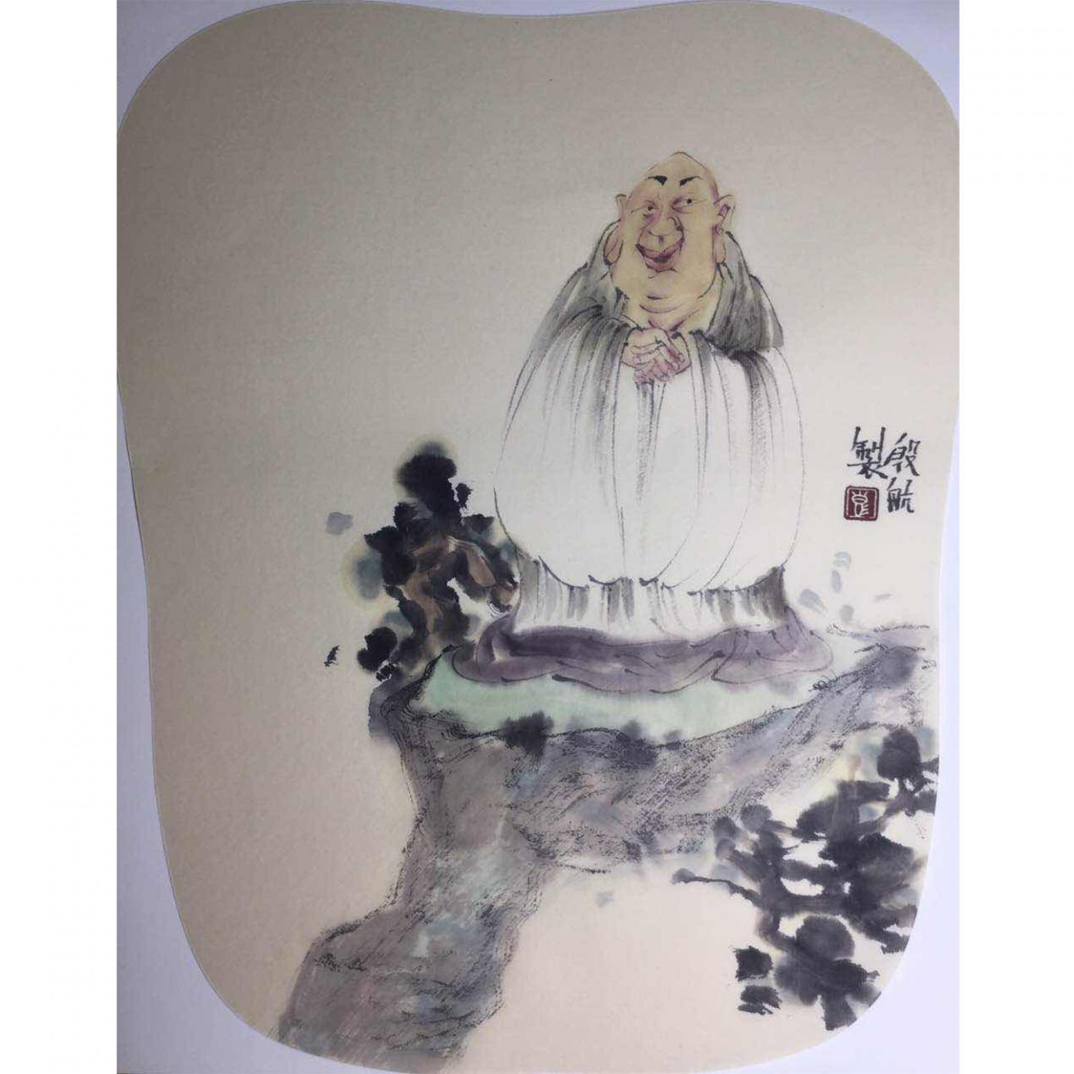 彭航国画作品《【人物6】作者彭航》