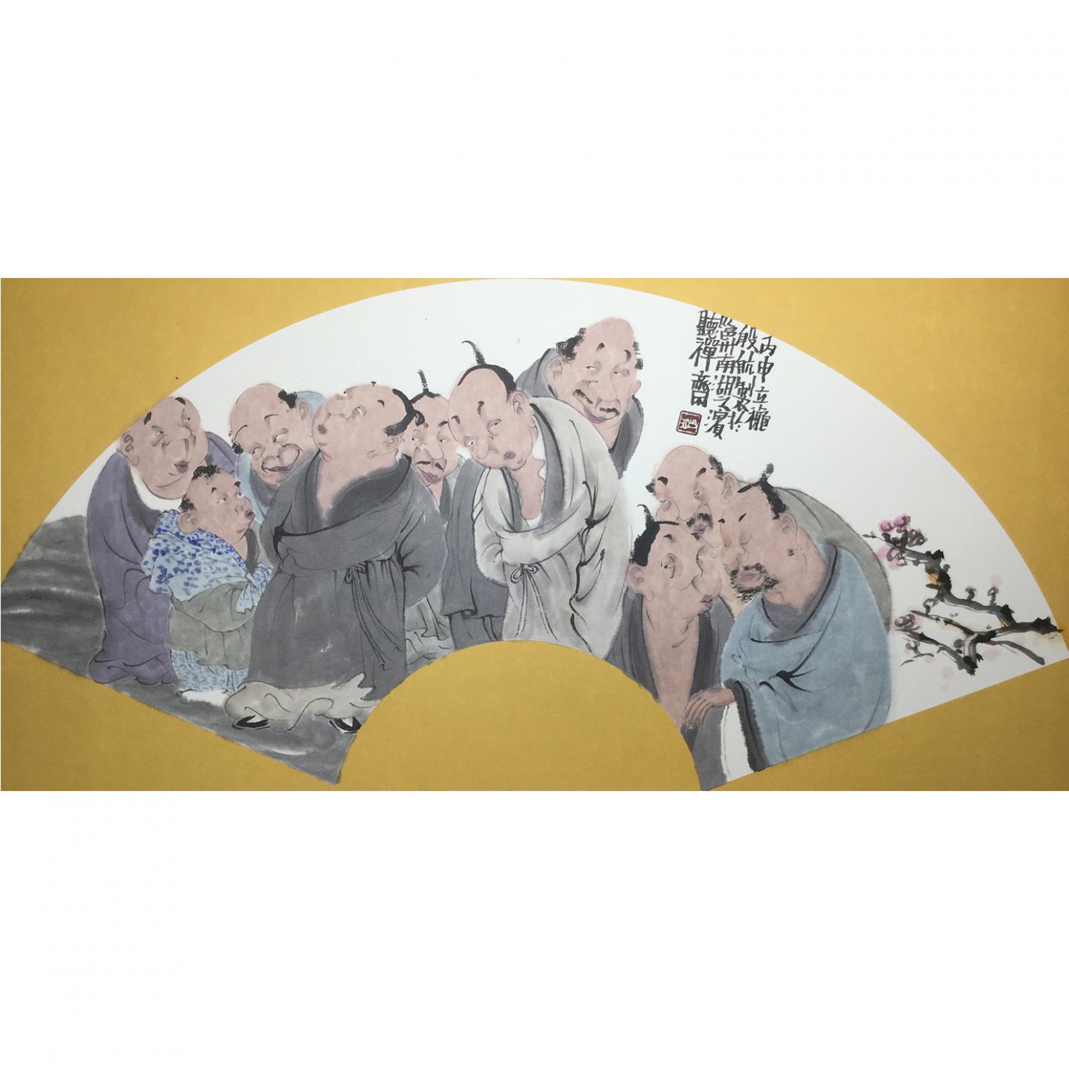 彭航国画作品《【人物7】作者彭航》