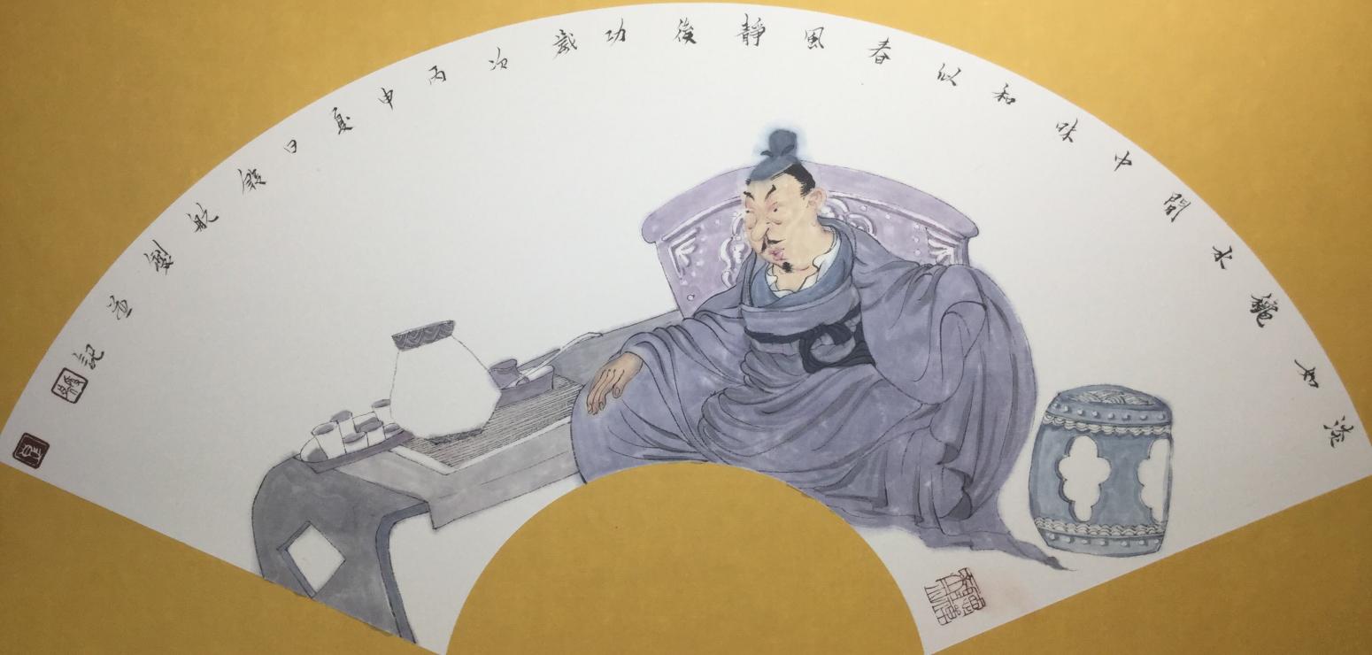 彭航国画作品《【人物9】作者彭航》【图0】