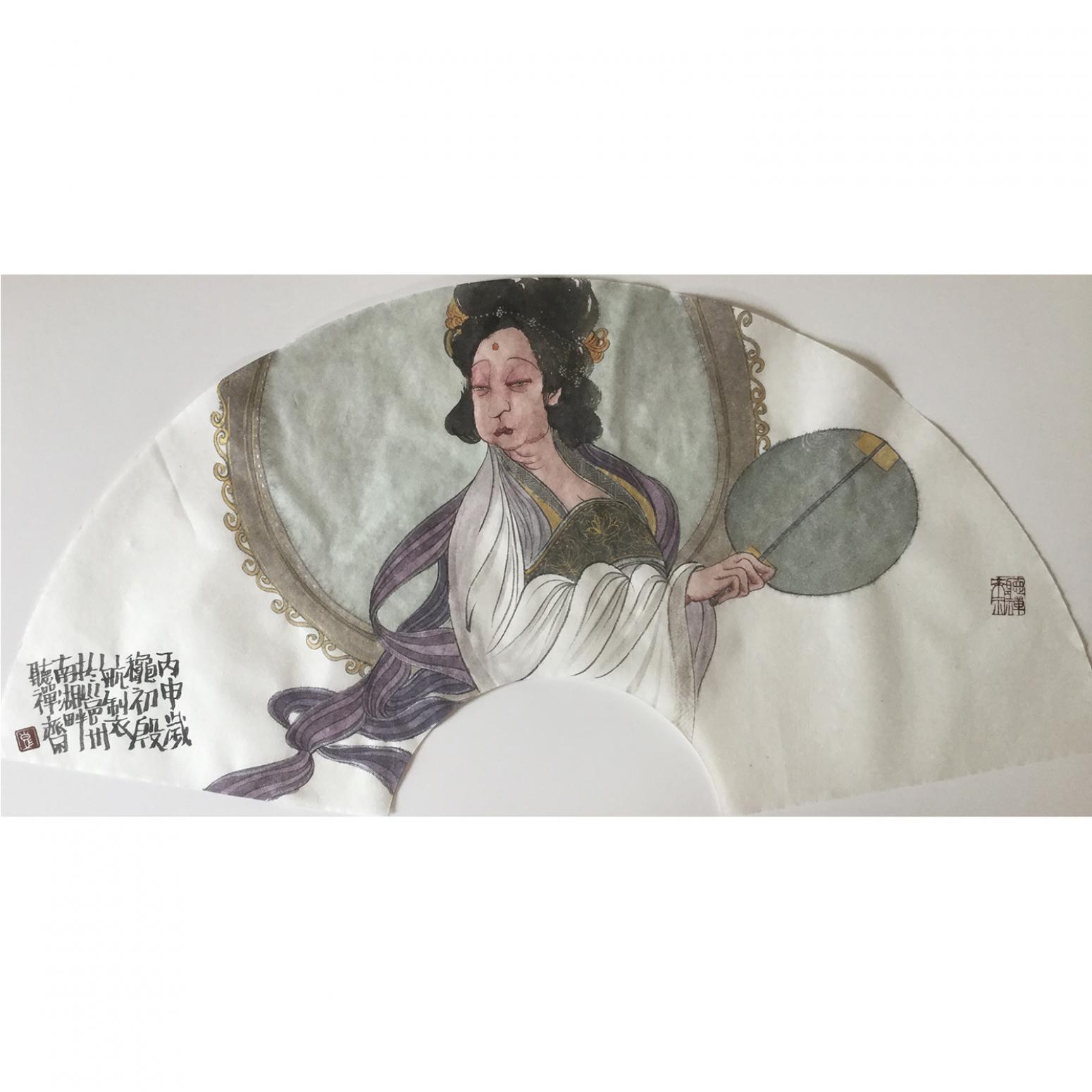 彭航国画作品《【人物11】作者彭航》