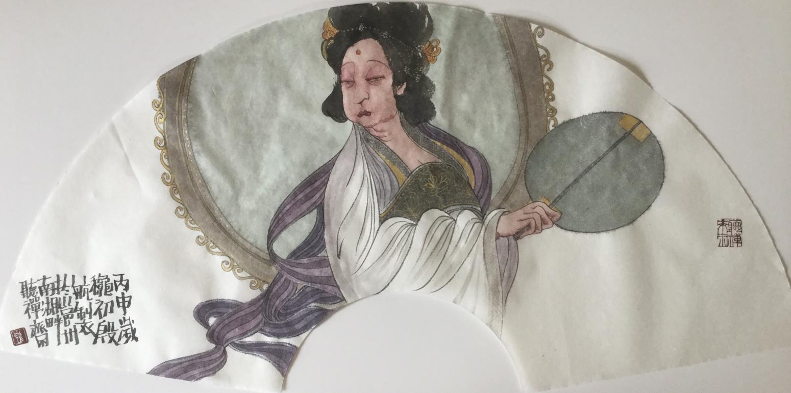 彭航国画作品《【人物11】作者彭航》【图0】