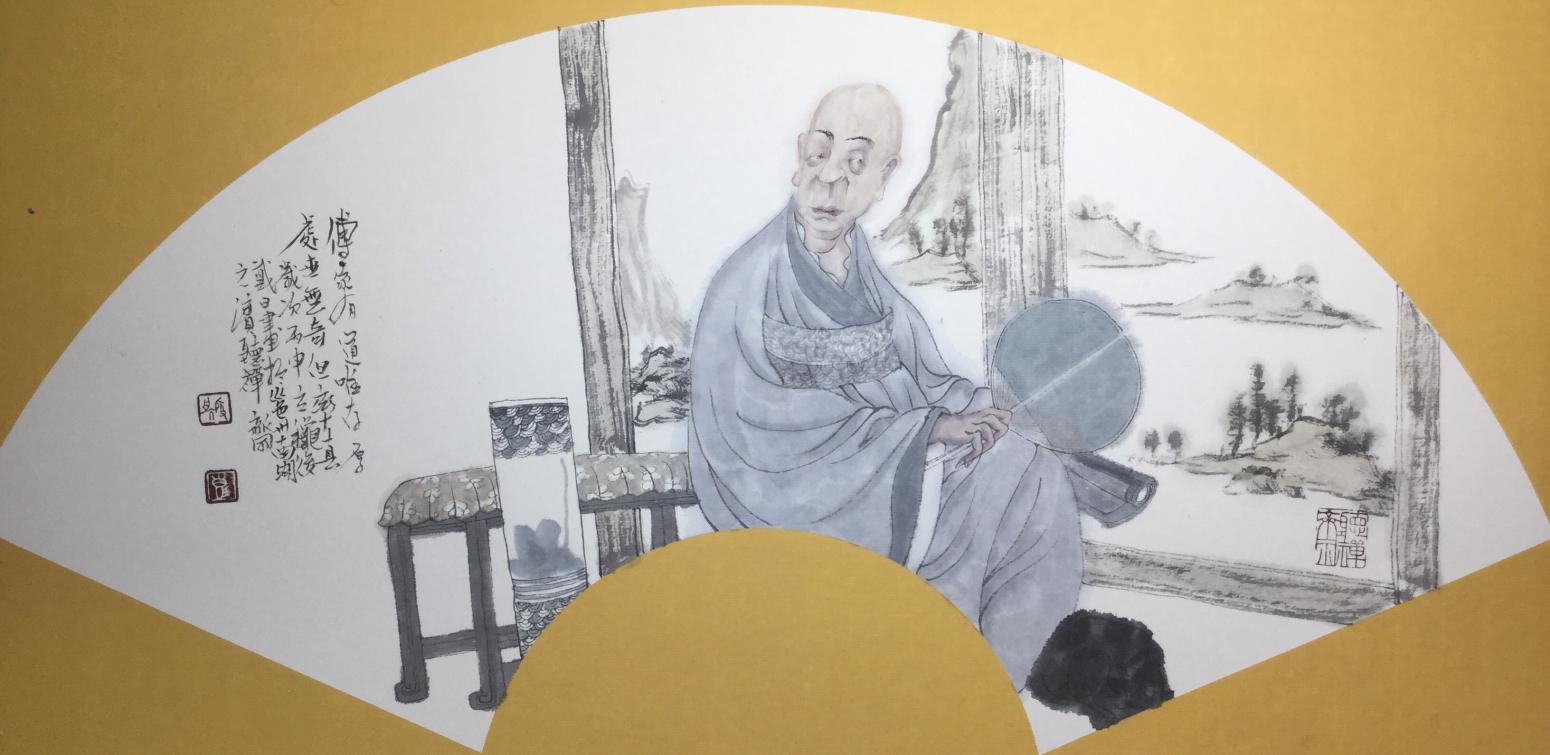 彭航国画作品《【人物12】作者彭航》【图0】