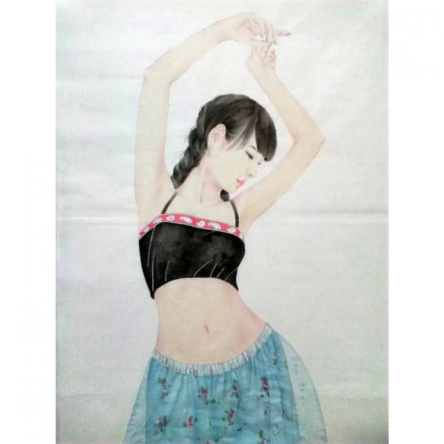 刘晓宁国画作品《【工笔人物定制】作者刘晓宁》【图0】