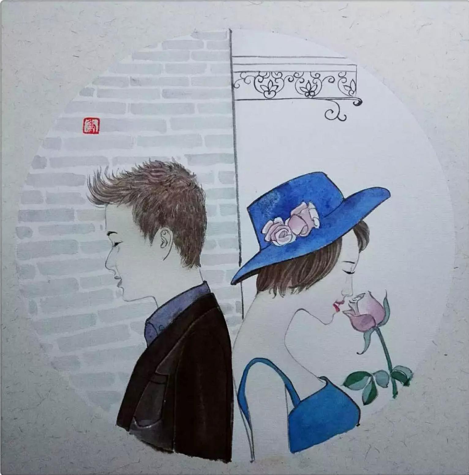 刘晓宁国画作品《【工笔人物定制】作者刘晓宁》