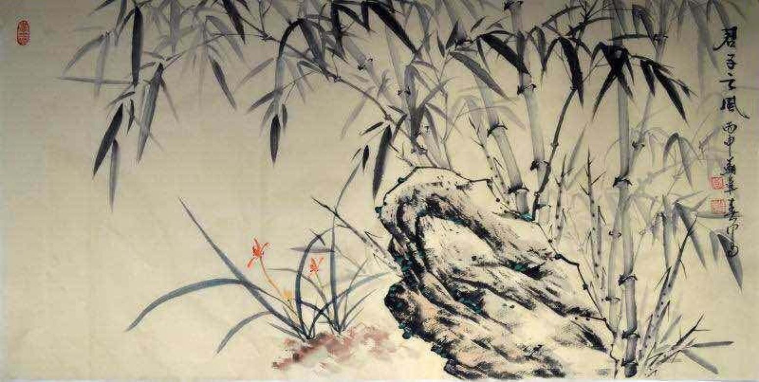 苏进春国画作品《【君子之风】作者苏进春》【图0】