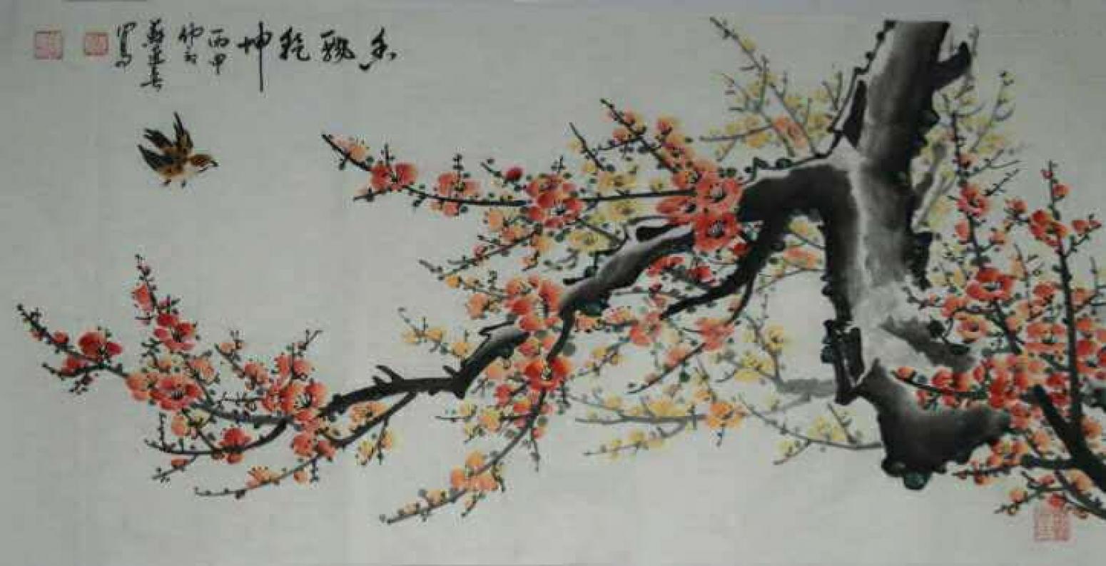 苏进春国画作品《【梅花】作者苏进春》【图0】