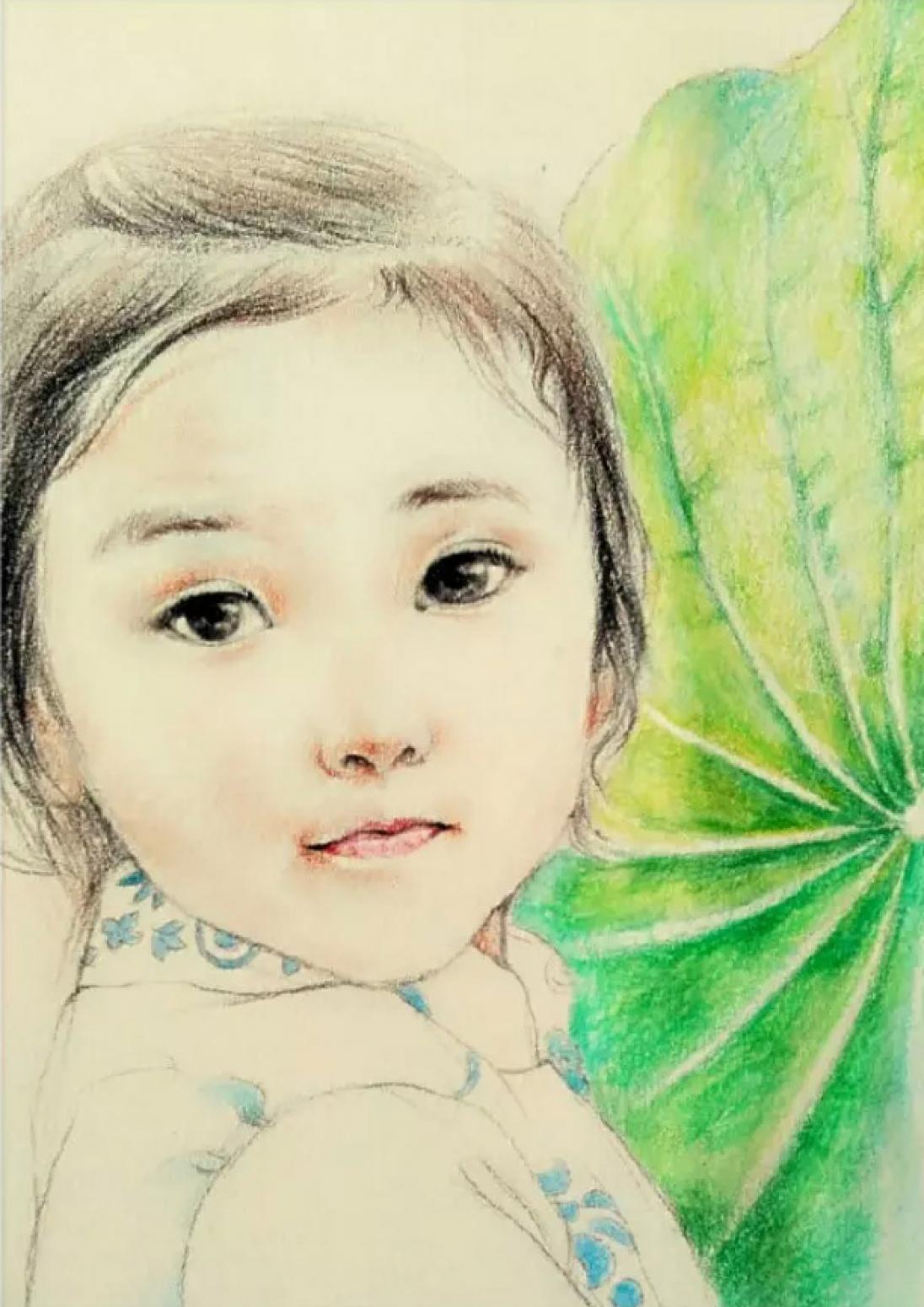 刘晓宁油画作品《【小女孩】作者刘晓宁》【图0】