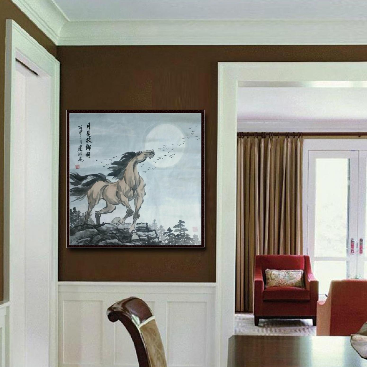 刘建国国画作品《【月是故乡圆】作者刘建国》【图3】