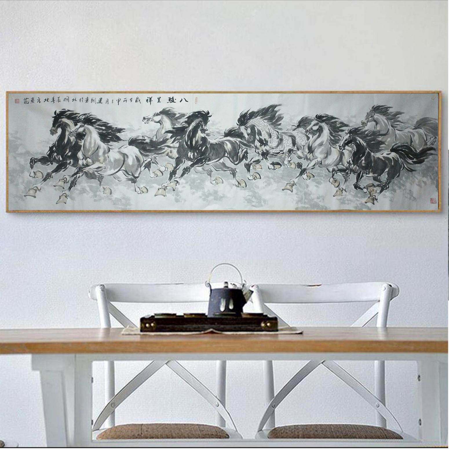 刘建国国画作品《【八骏呈祥】作者刘建国》【图3】