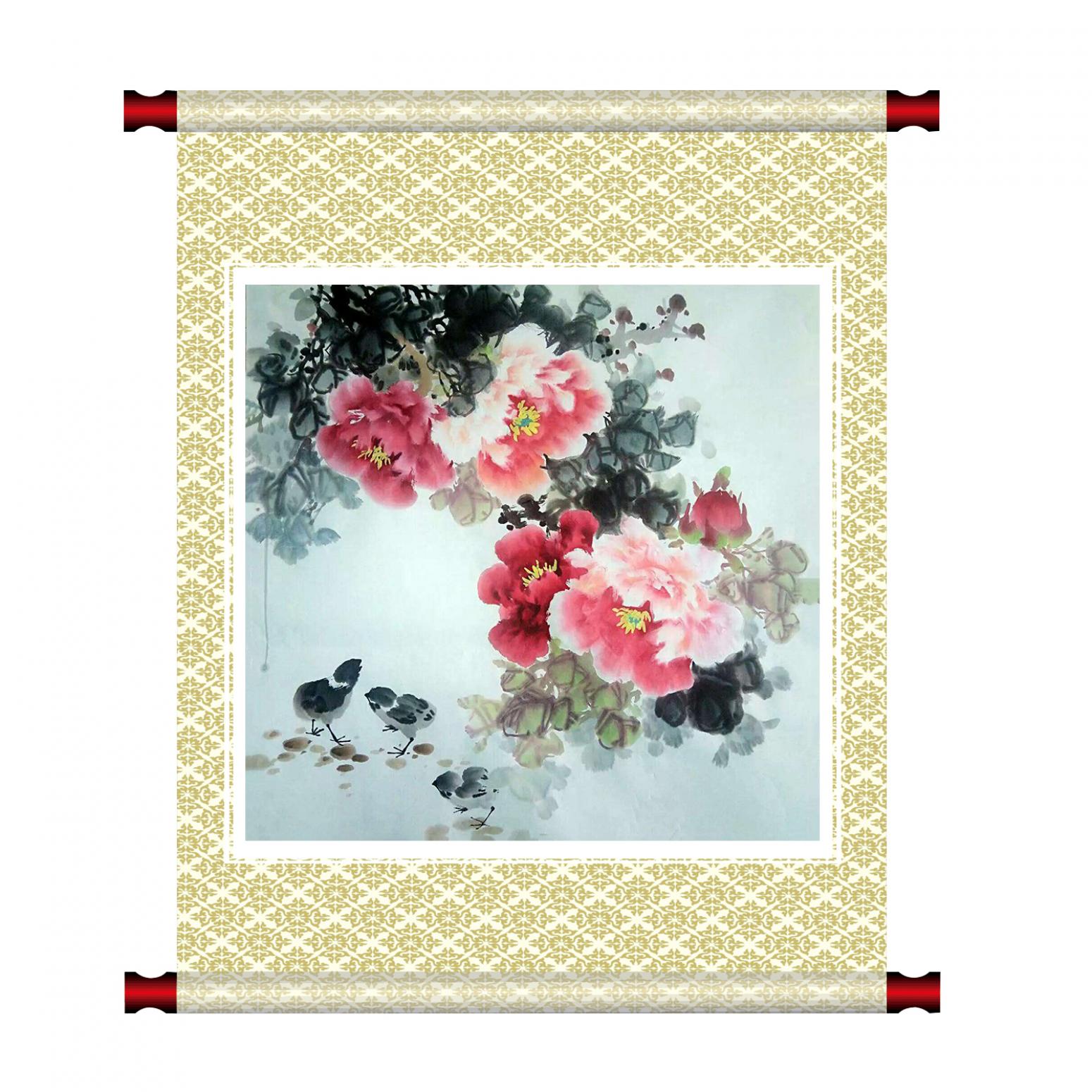 罗欣科国画作品《【牡丹】作者罗欣科》【图1】