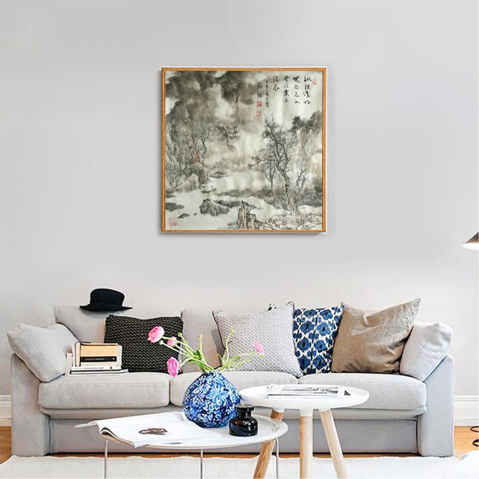 刘燃国画作品《【束阁小舟】作者刘燃》【图3】