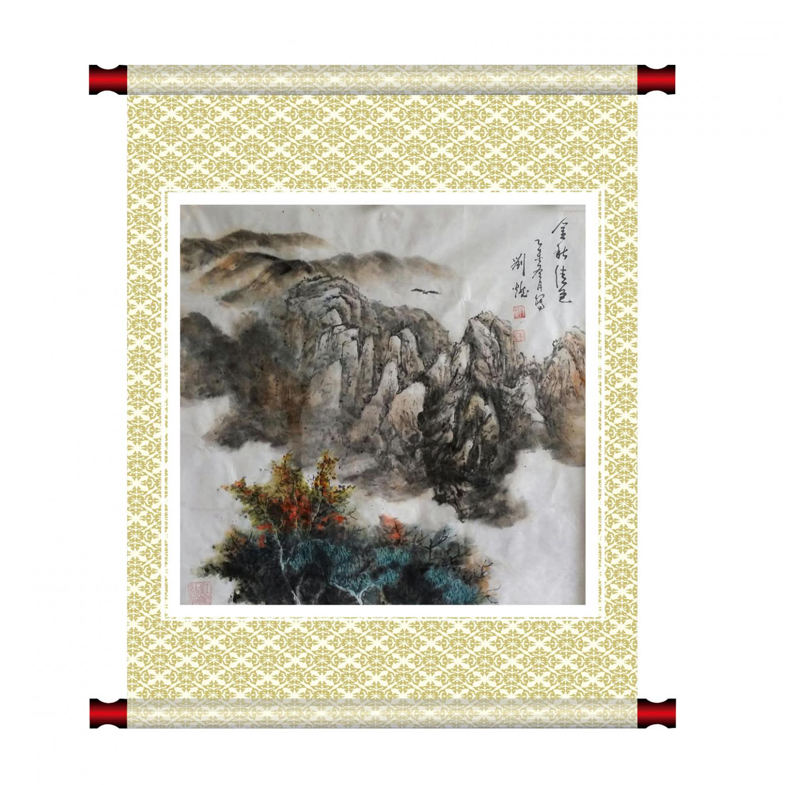 刘燃国画作品《【金秋佳色】作者刘燃》【图1】