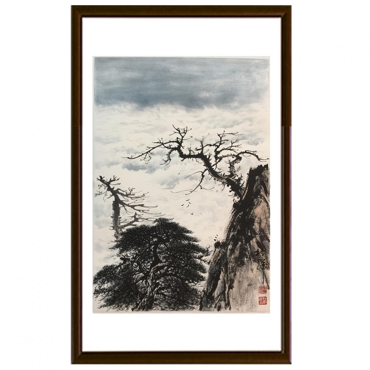 罗树辉国画作品《【与天比齐】作者罗树辉》【图2】