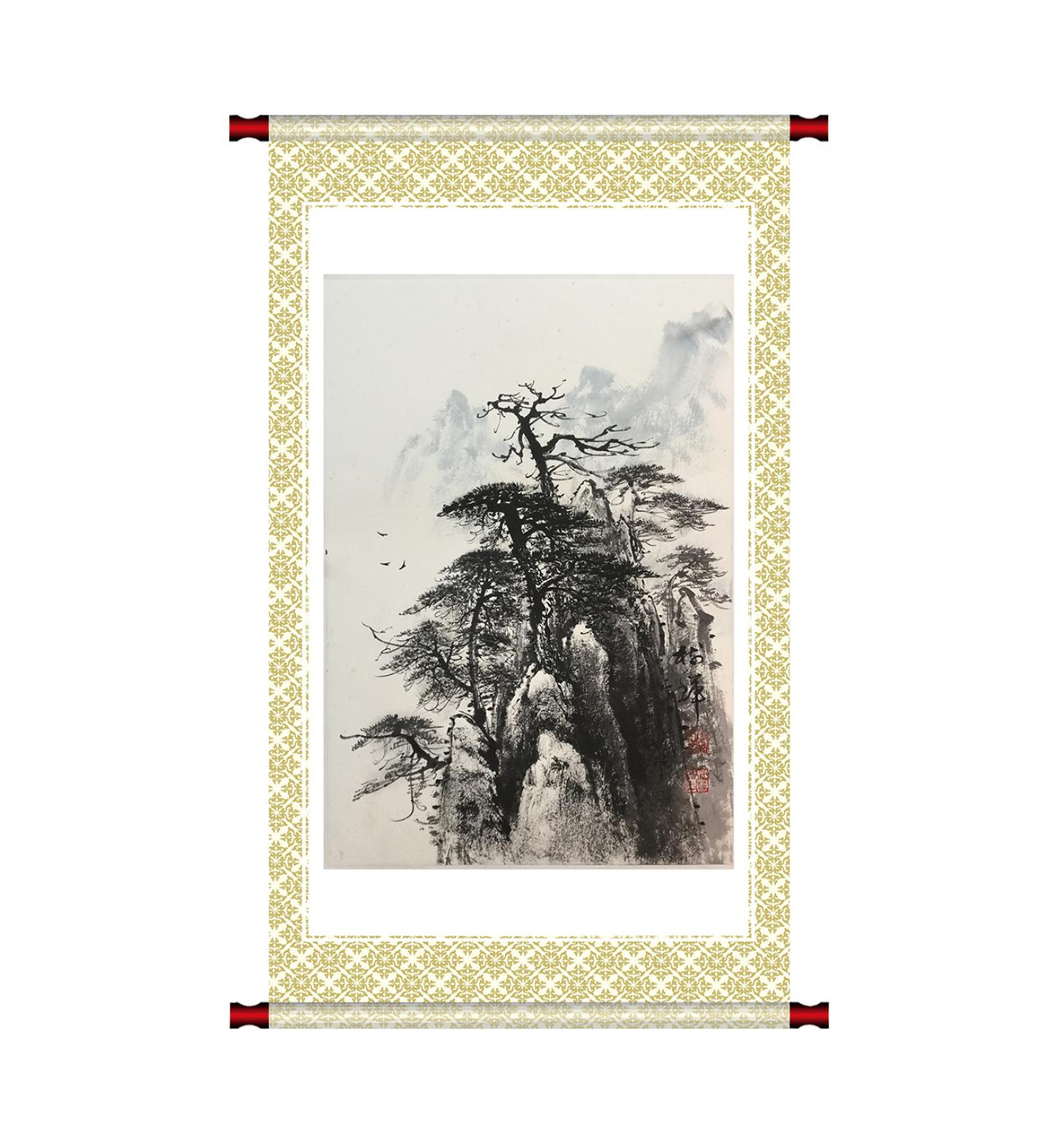 罗树辉国画作品《【松涛】作者罗树辉》【图1】