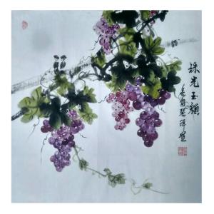 张洋国画作品《【珠光玉颜】作者张洋》价格1200.00元