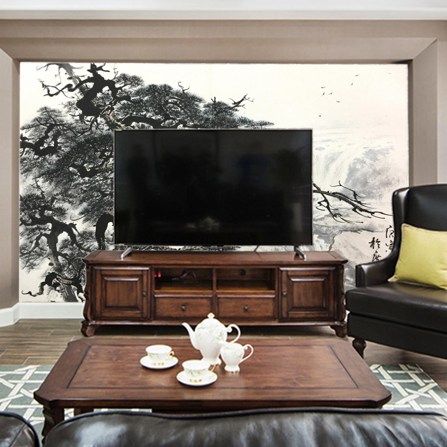 罗树辉国画作品《【松山远景】作者罗树辉》【图3】