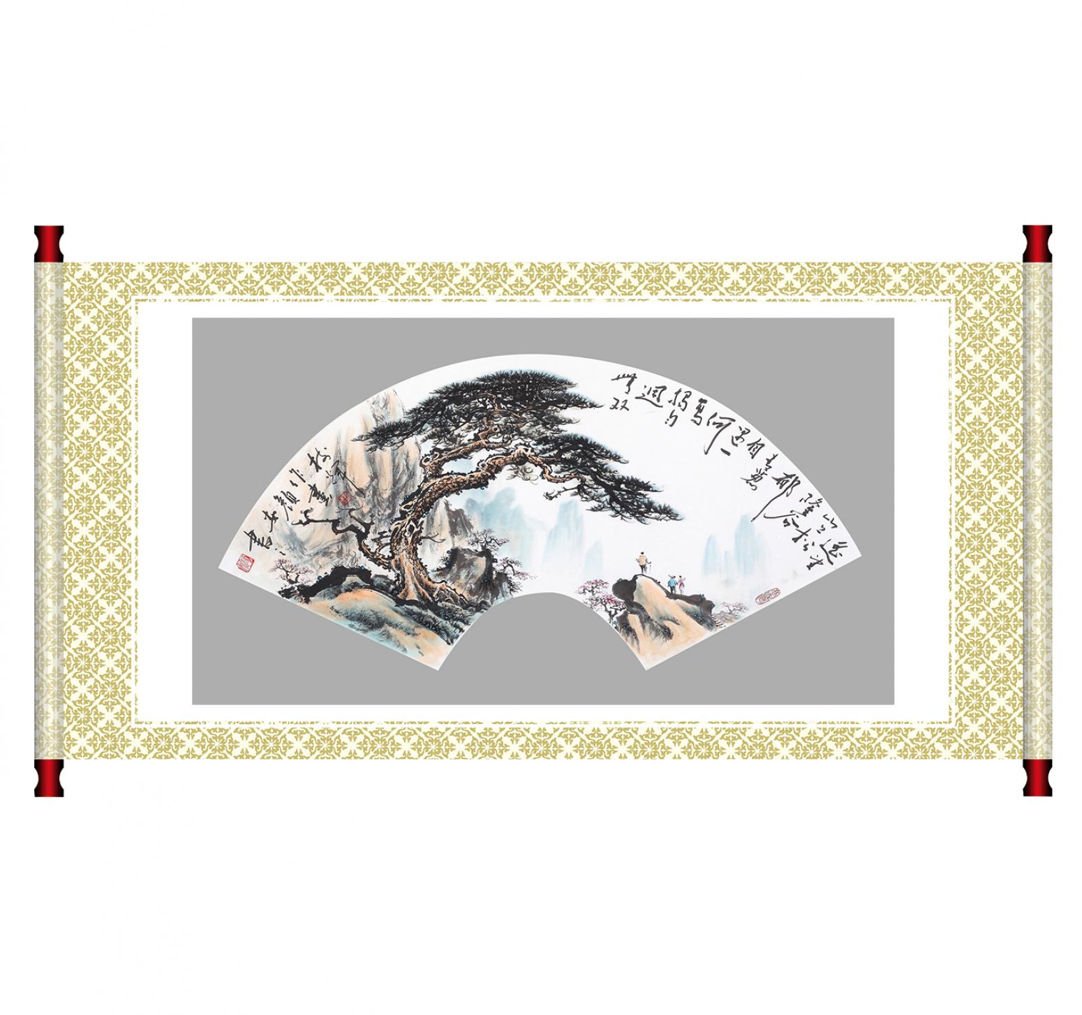 罗树辉国画作品《【扇面之四】作者罗树辉》【图1】