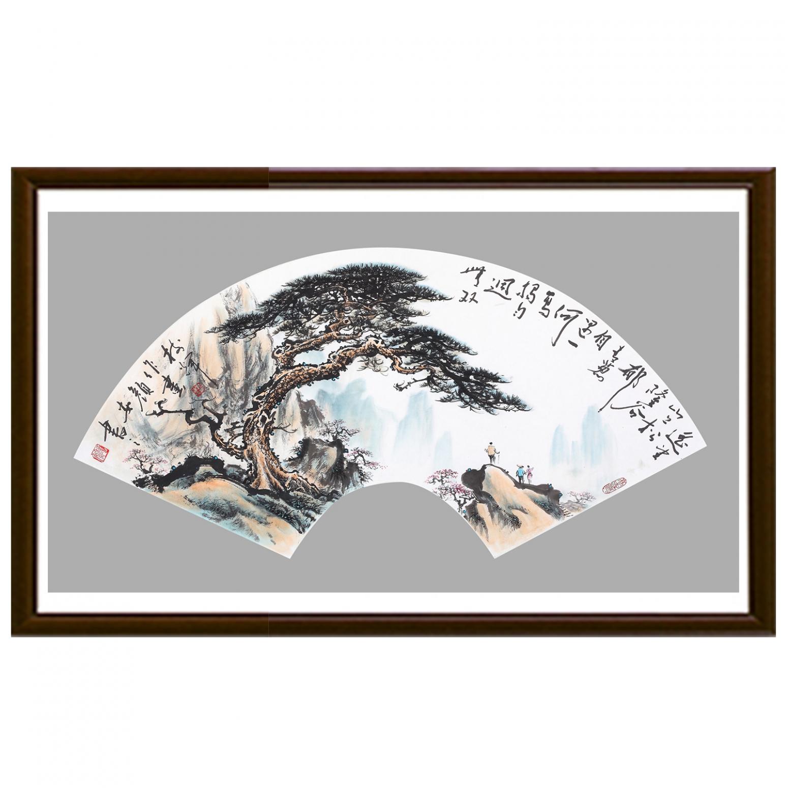 罗树辉国画作品《【扇面之四】作者罗树辉》【图2】