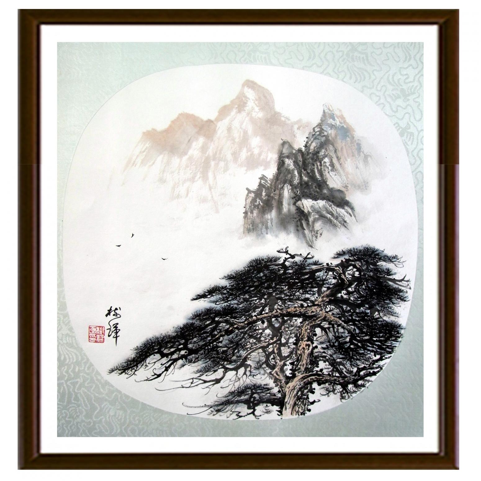 罗树辉国画作品《【扇面之二】作者罗树辉》【图2】