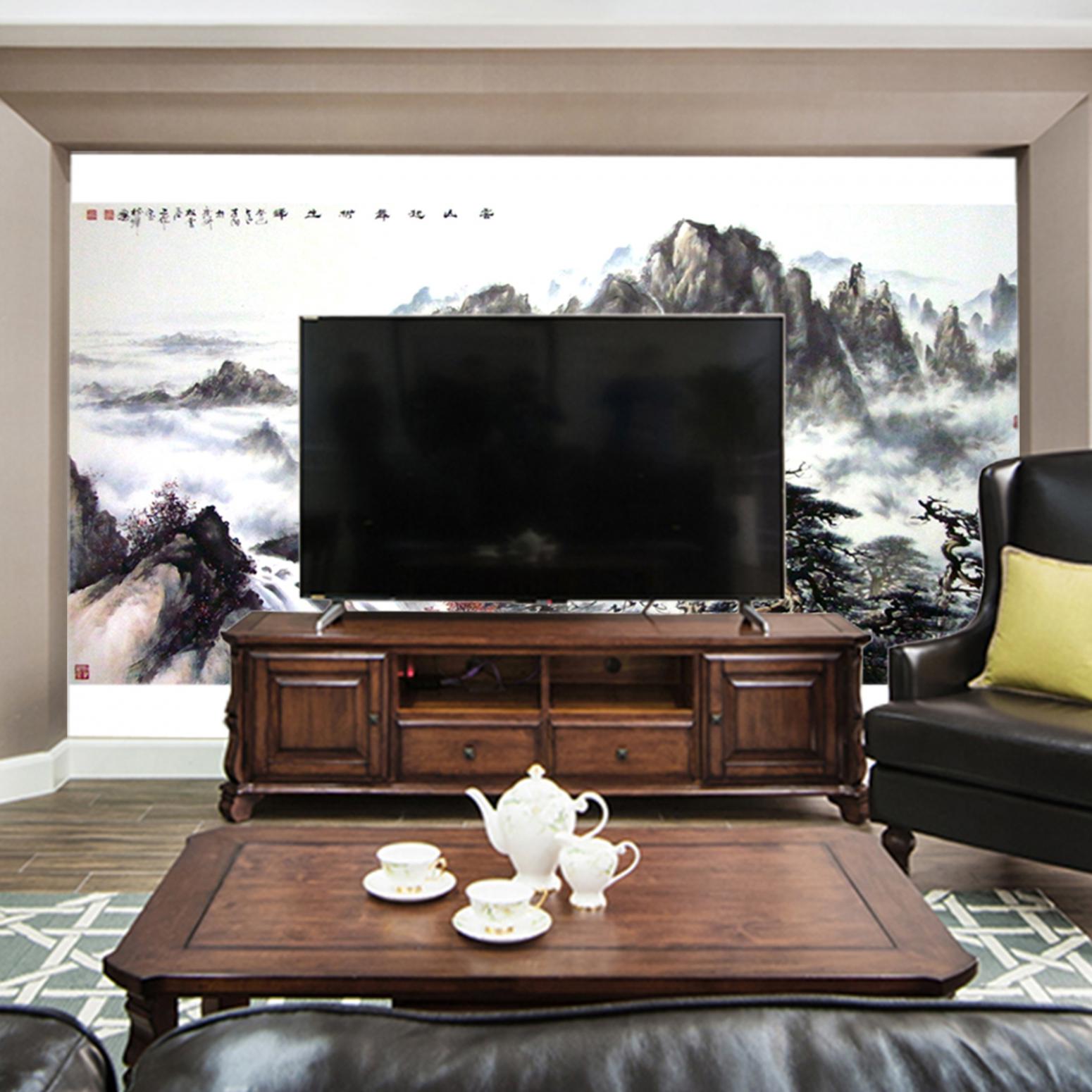 罗树辉国画作品《【云山起舞树生辉】作者罗树辉》【图3】