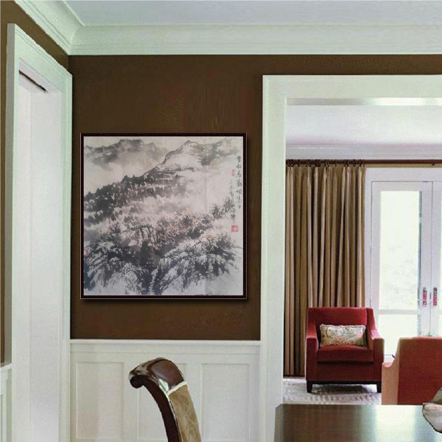 马海伟国画作品《【马家坡】作者马海伟》【图3】