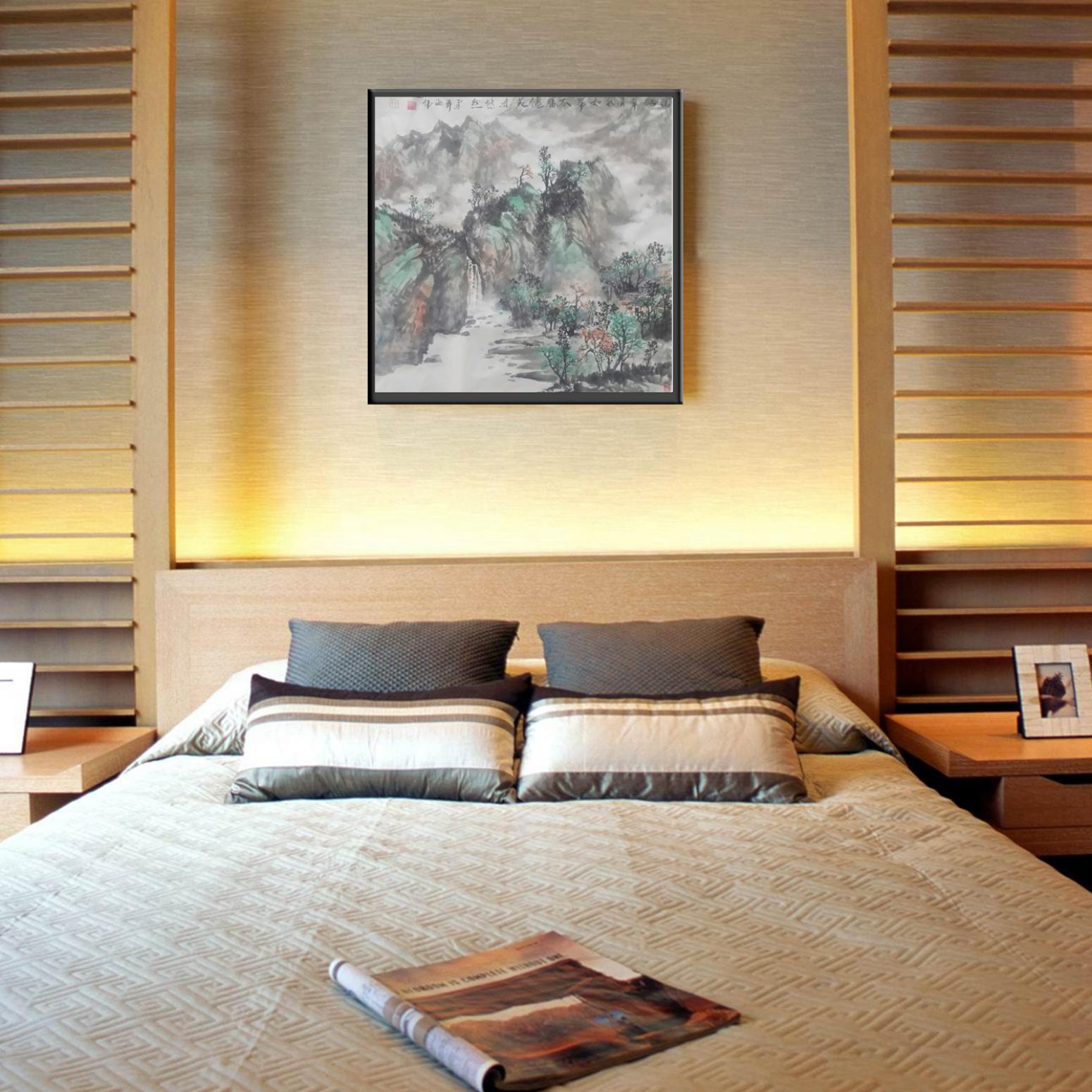 马海伟国画作品《【山似翠玉】作者马海伟》【图3】