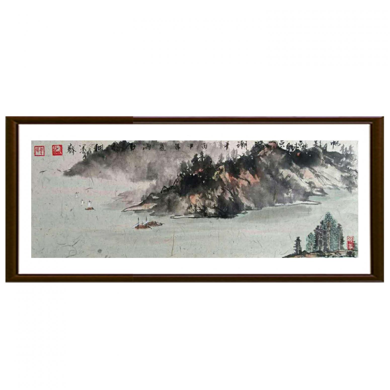 马海伟国画作品《【野舟】作者马海伟》【图2】