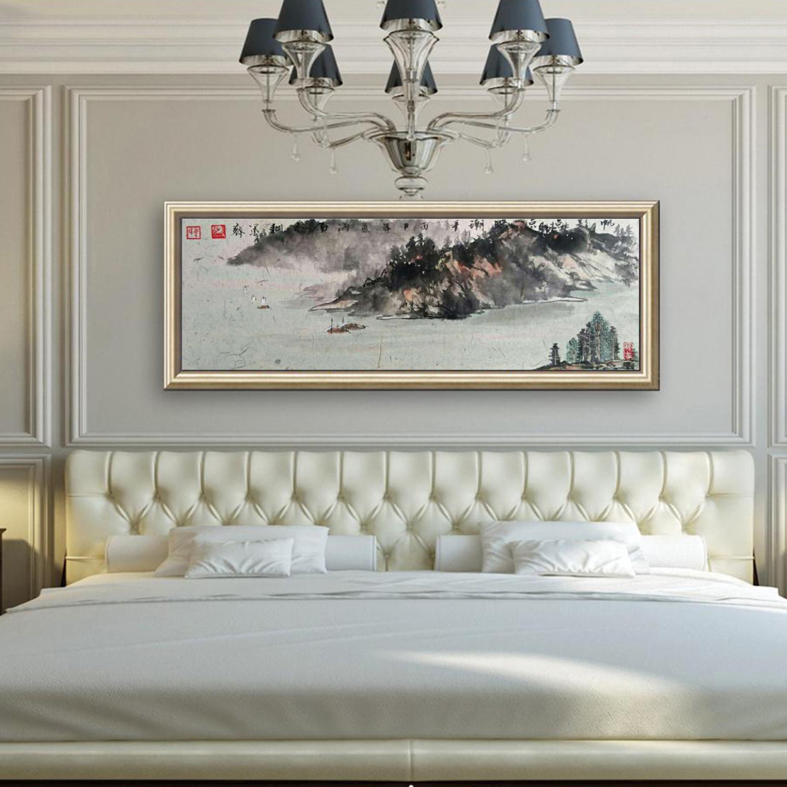 马海伟国画作品《【野舟】作者马海伟》【图3】