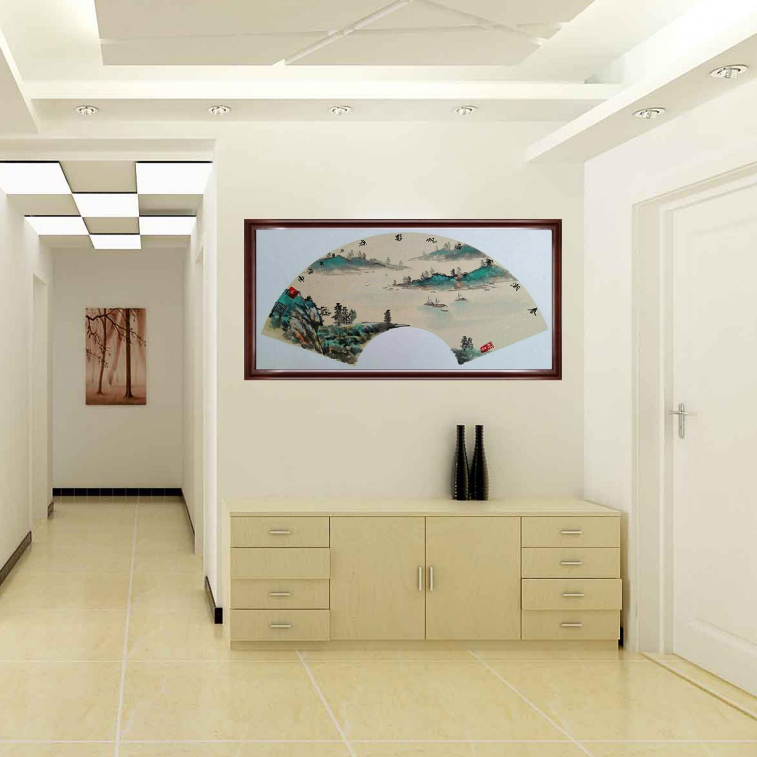 马海伟国画作品《【春潮带雨】作者马海伟》【图3】