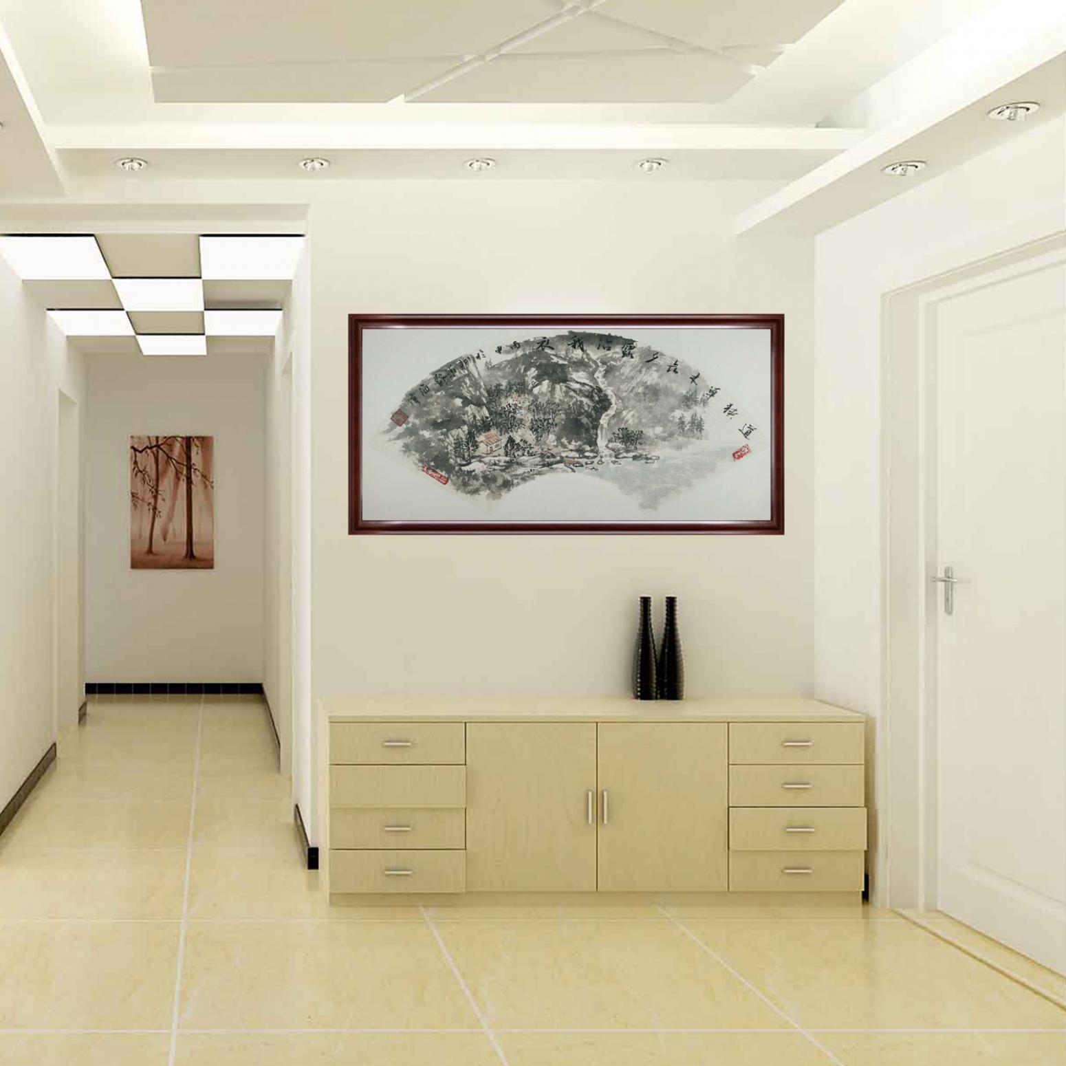 马海伟国画作品《【夕露沾衣】作者马海伟》【图3】