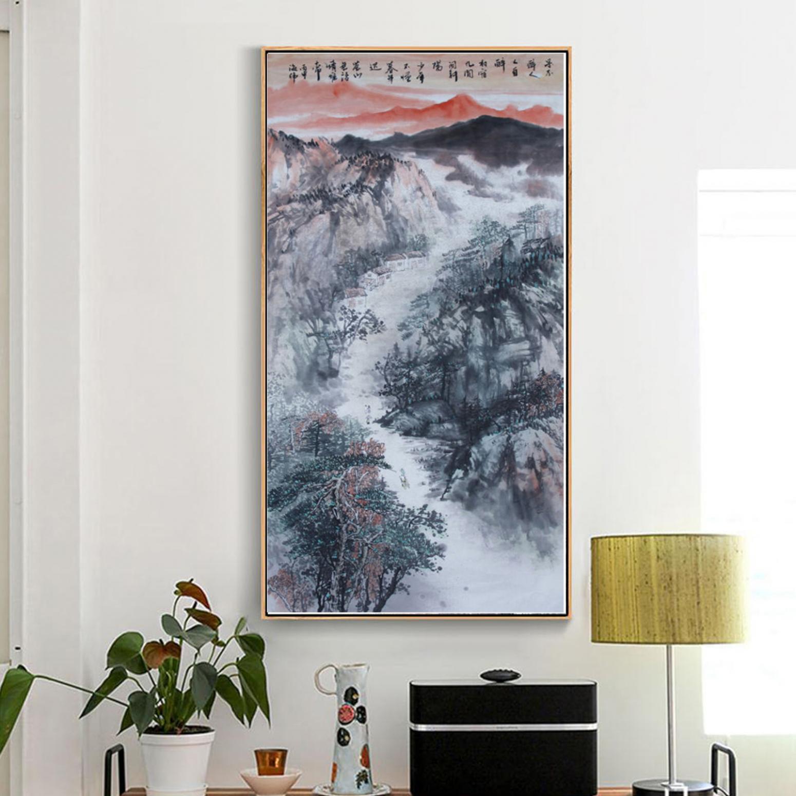 马海伟国画作品《【乡间小路】作者马海伟》【图3】