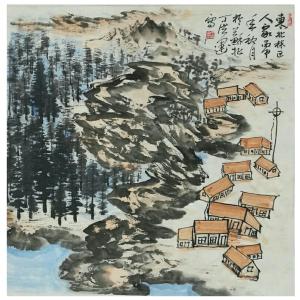 丁洪运国画作品《【东北林区】作者丁洪运》价格720.00元