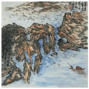 艺术品图片：艺术家丁洪运国画作品名称《【夏季山里】作者丁洪运》价格720.00 元