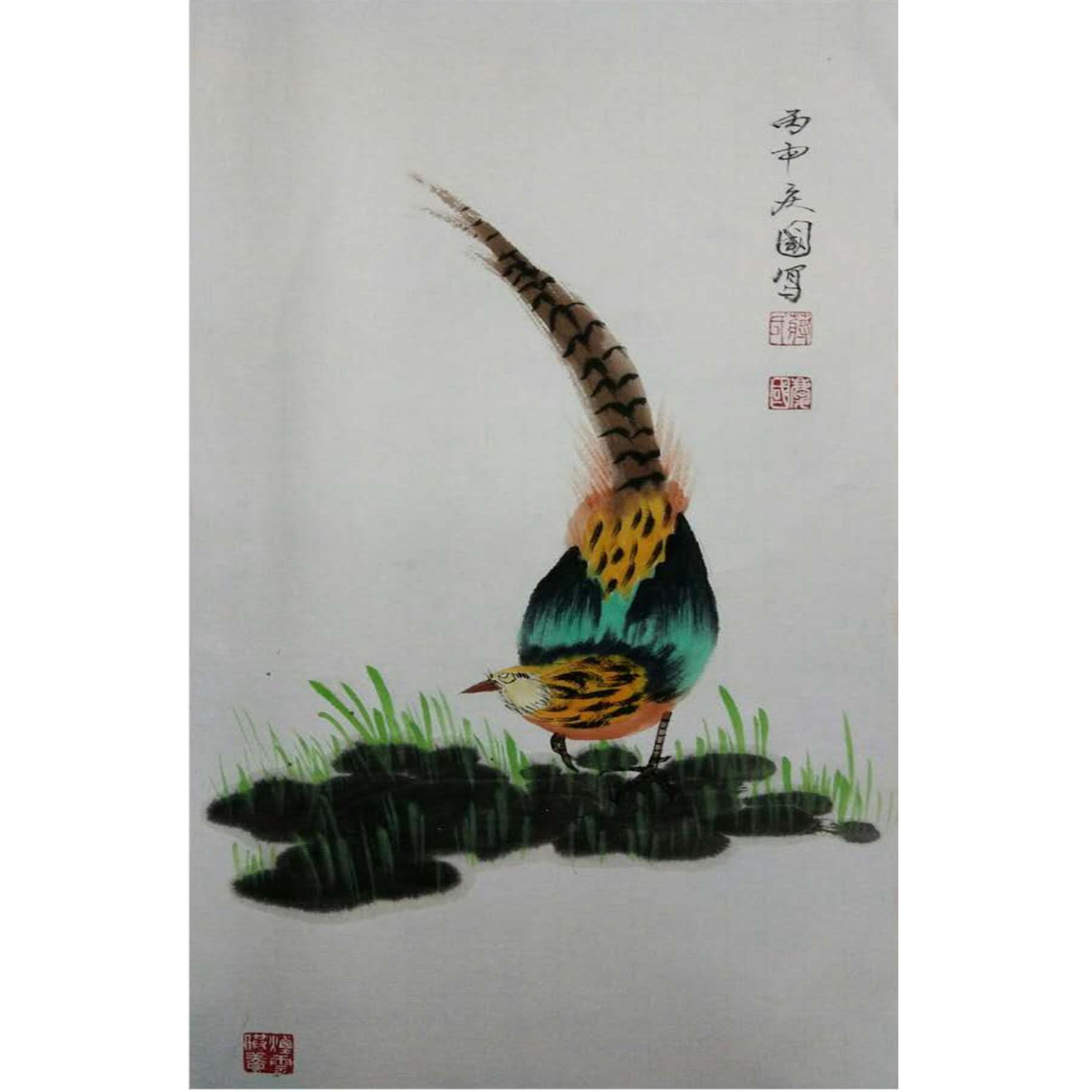 蒋庆国国画作品《【花鸟5】作者蒋庆国》