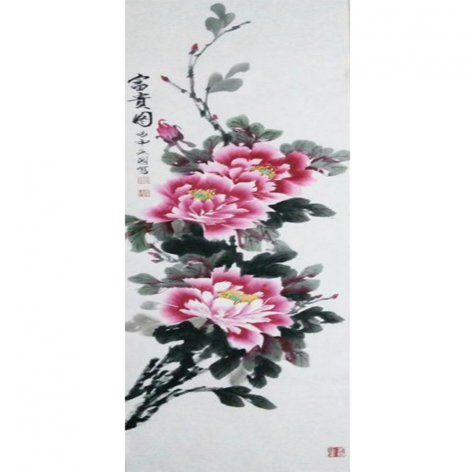 蒋庆国国画作品《【富贵图】作者蒋庆国》