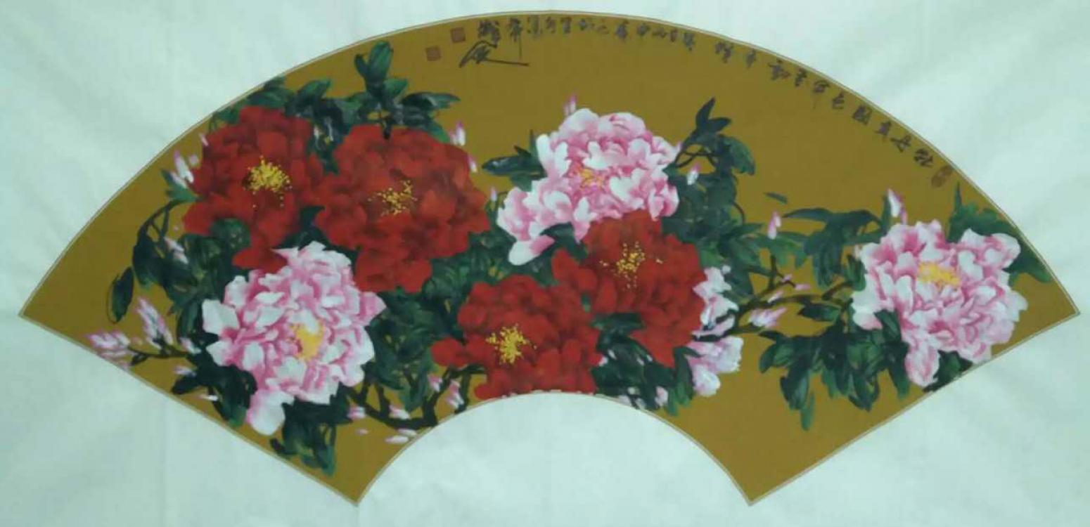 李朝国国画作品《【牡丹1】作者李朝国》【图0】