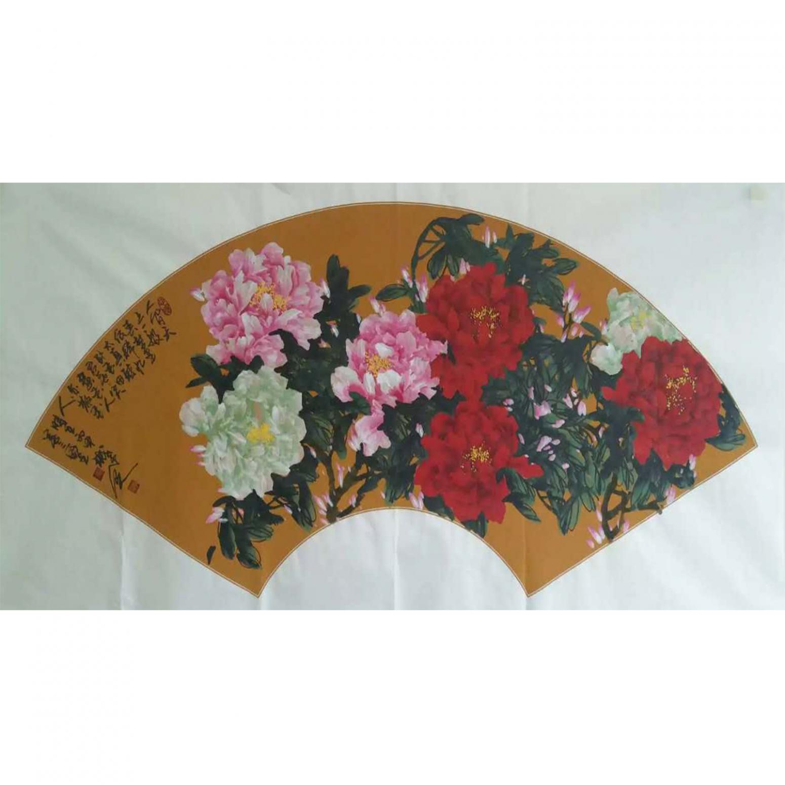 李朝国国画作品《【牡丹2】作者李朝国》