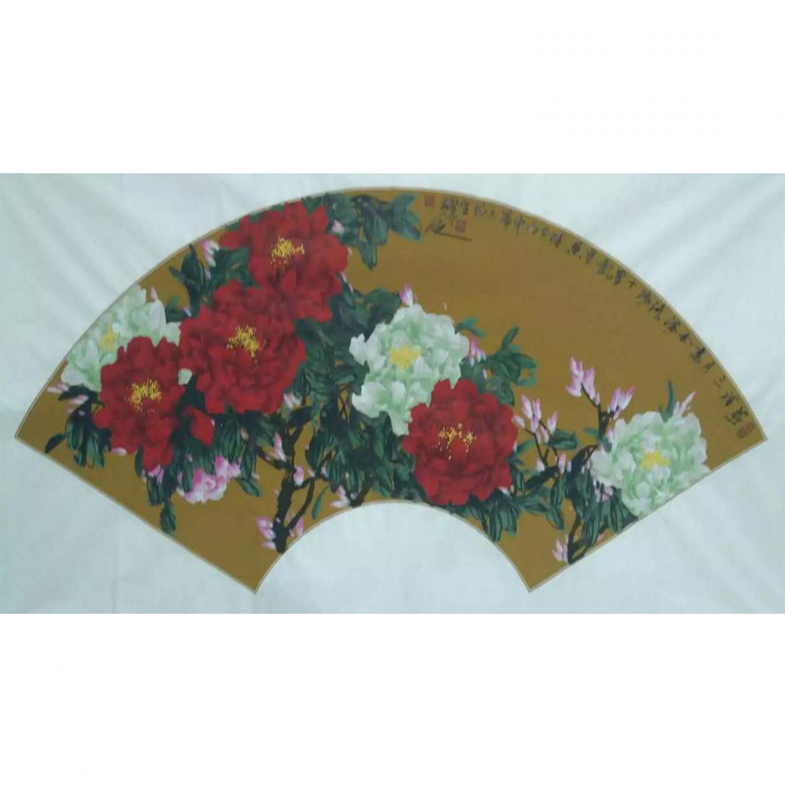 李朝国国画作品《【牡丹3】作者李朝国》