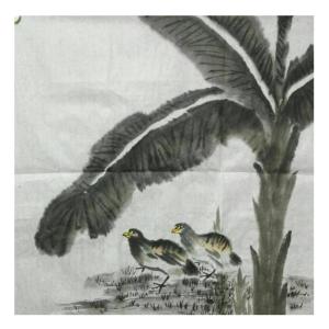 李丽芳国画作品《【觅食】作者李丽芳》价格1200.00元