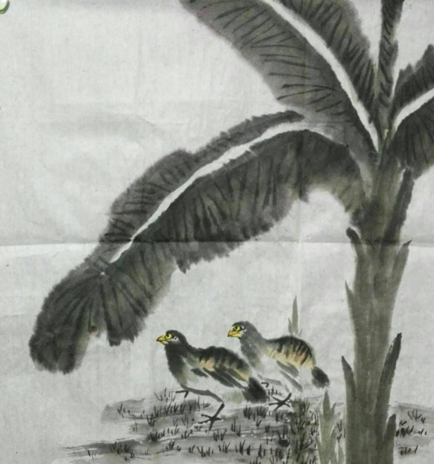 李丽芳国画作品《【觅食】作者李丽芳》【图0】