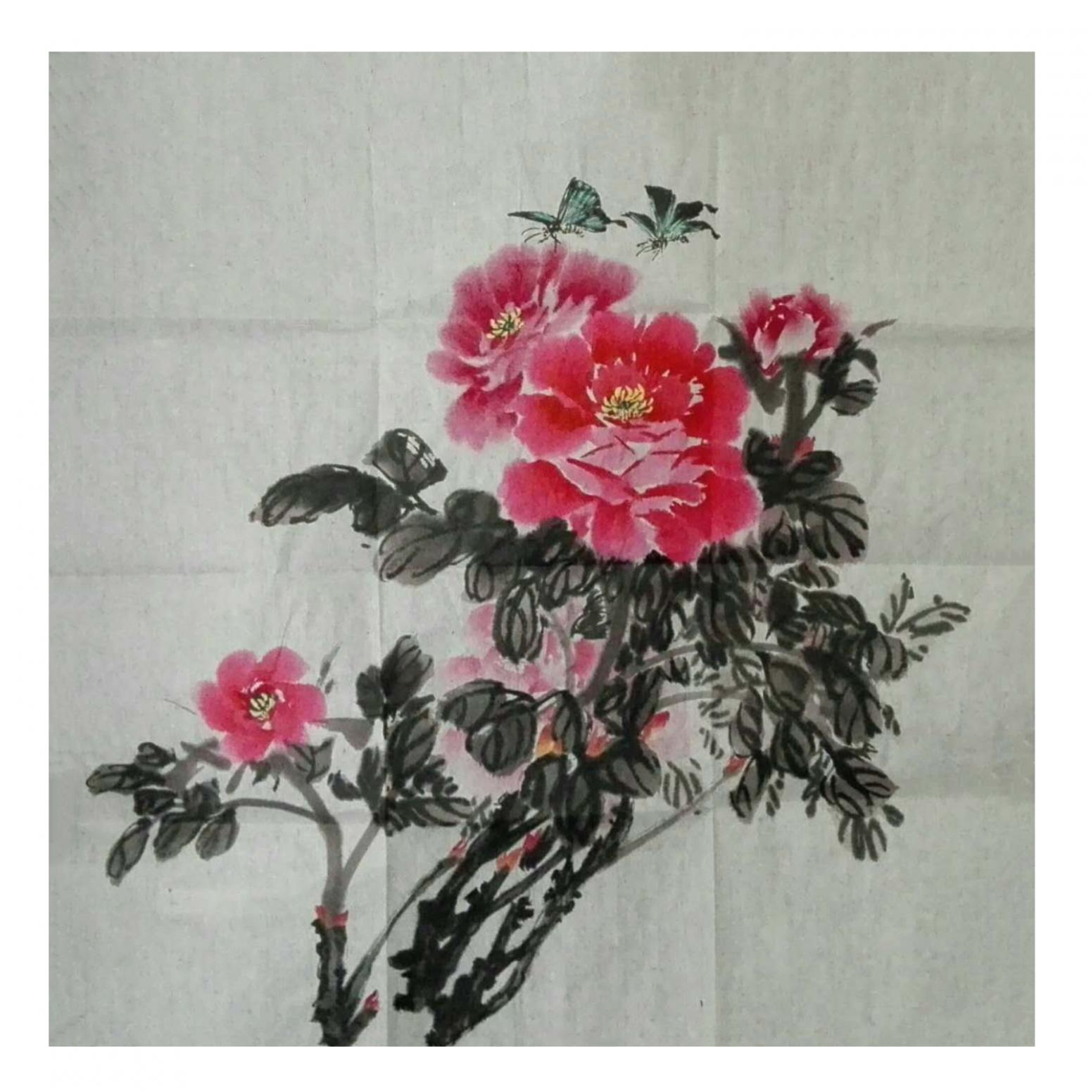 李丽芳国画作品《【蝶恋花】作者李丽芳》