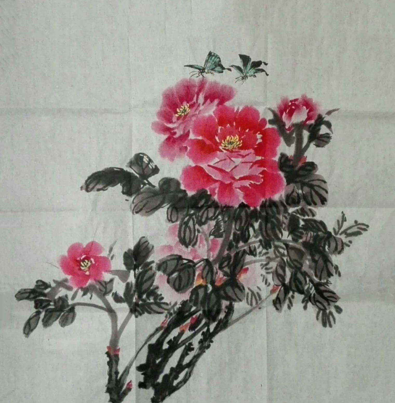 李丽芳国画作品《【蝶恋花】作者李丽芳》【图0】
