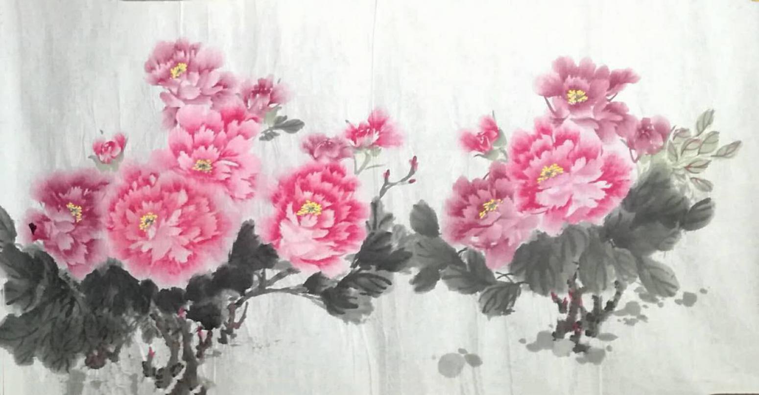 李丽芳国画作品《【粉玫瑰】作者李丽芳》【图0】